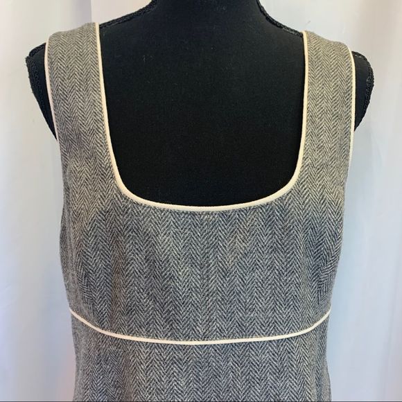 Aritzia Wilfred gray wool sleeveless pockets dress size 10 - Picture 3 of 11